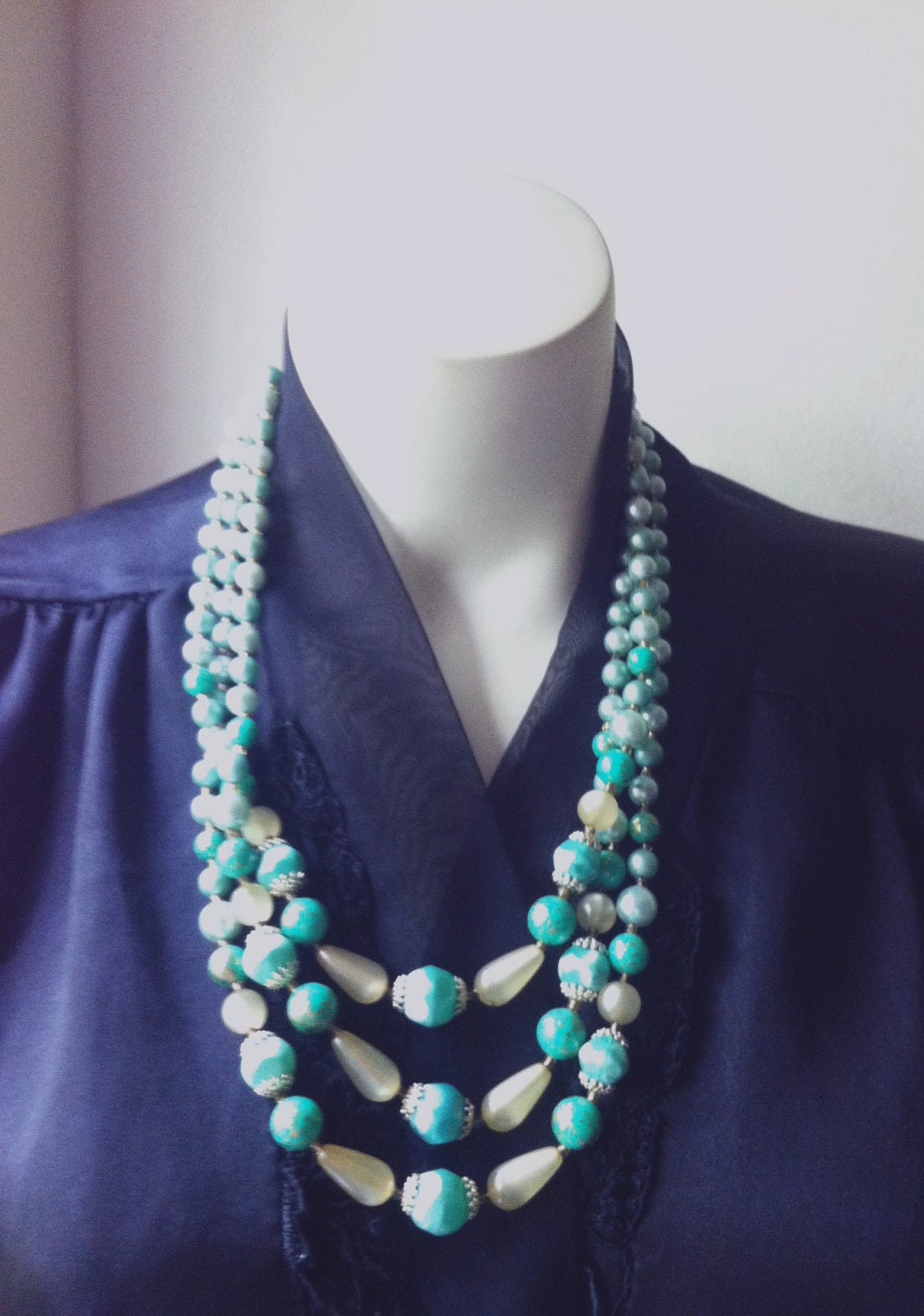 Briseis Three-Stranded Vintage Necklace