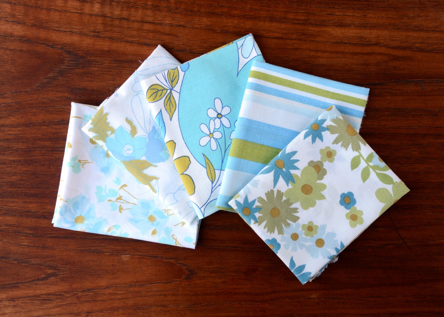 Blue & Olive Fat Quarter Bundle - Limited Edition