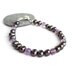 Pearl amethyst bracelet purple stones grey pearls elegant ooak