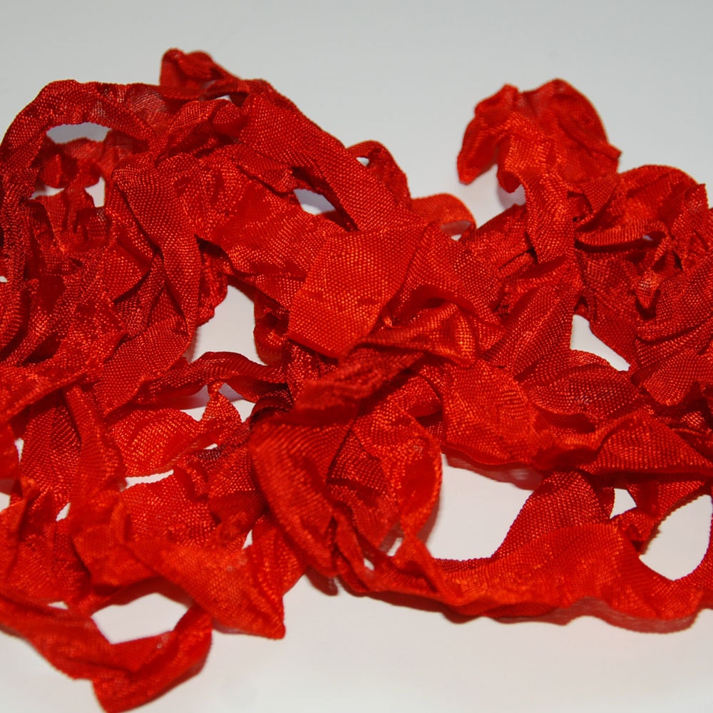 Hand-dyed Rayon Seam-Binding, Orange, 1/2", 5yds, Color and Light Fast