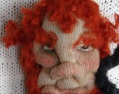 GRIM GRISTLEBONE Edgar Allan Poe soft-sculpture cloth doll for Halloween