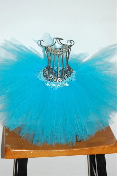 Turquoise Tutu sizes Newborn 3 mo 6 mo 9 mo 12 mo 18 mo 24 mo 2t 3t