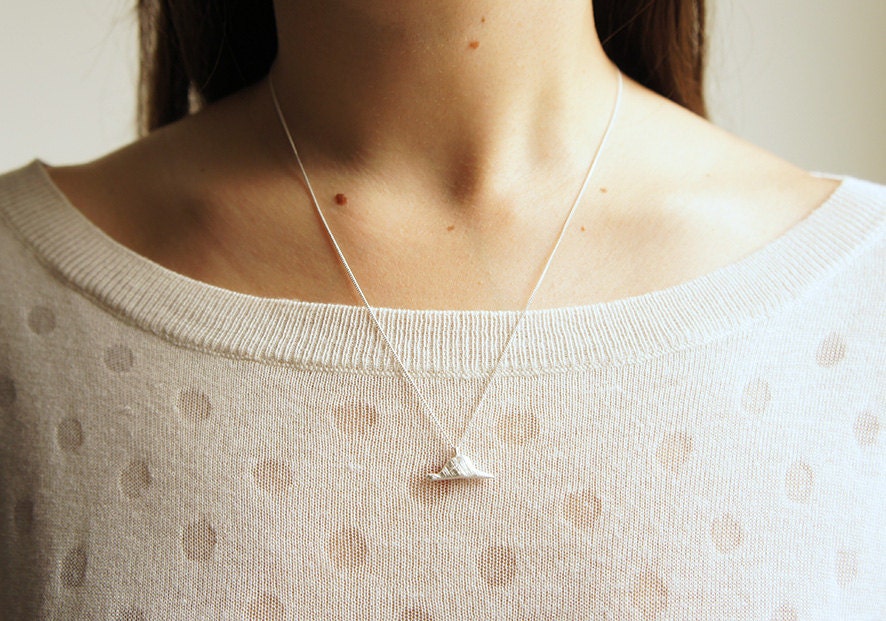 BOA pendant - Infancia Series - Le Petit Prince inspired, silver, organic, miniature, tale, snake, elephant, little prince, boa constrictor