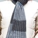 GREY Knit Wool Scarf - Shades of Grey
