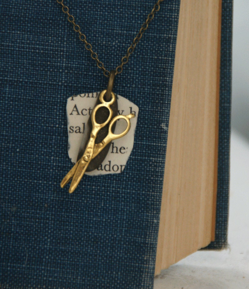 Rock Paper Scissor Necklace