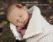 open collar newborn cocoon - PDF KNITTING PATTERN