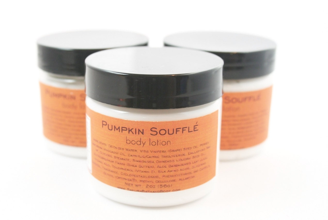 Pumpkin Souffle Jojoba Oil Body Lotion Sample with Shea Butter Silk Amino Acids - 2oz