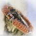 Copper Coiled Wire Bracelet Bangle Size 6 1/2 inches