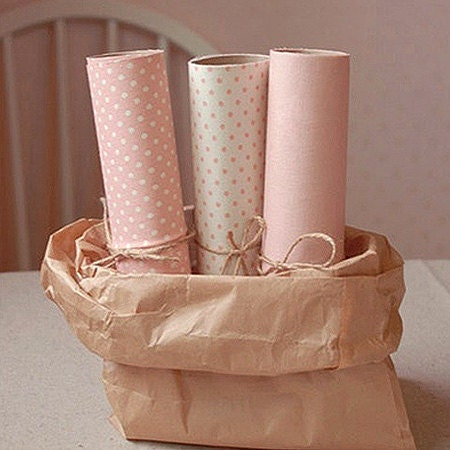 3 Set - Mini Dot & Solid Reform Fabric Stickers - Pink (A4)