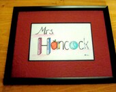 Handpainted Children's / Teacher's Name Sign / Picture