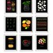 Black Prints Your Choice 2 Print Set - 11"x15" - Food Art - Kitchen Wall Decor - archival fine art giclée prints