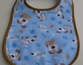 SALE - Blue Puppy Bib
