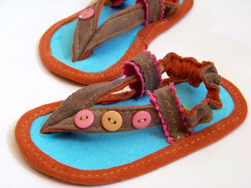 Baby Sandals Sewing Pattern for Baby Boys and Baby Girls Thong Sandals for baby