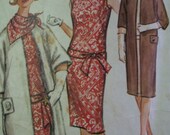 Vintage Early 1960s Dress and Jacket Pattern Bust 36
