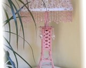 PINK  EIFFEL TOWER   Table Lamp and Shade
