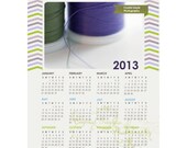 2013 Craft Room Calendar 8x10 Year In Review Wall Calendar At A Glance Nature Photography Gift For Her
