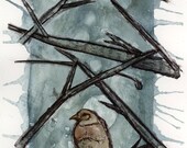 Original Mixed Media Art - Unfit Creature of the Night