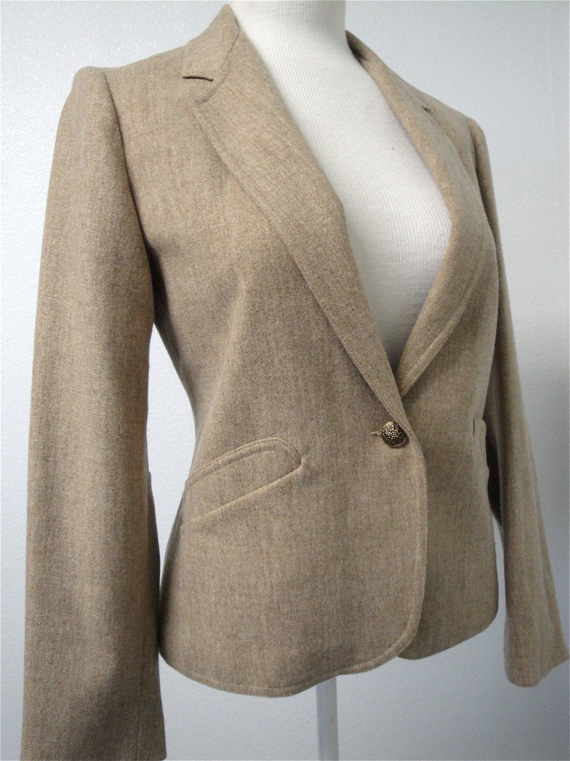 Womens Tan Blazer