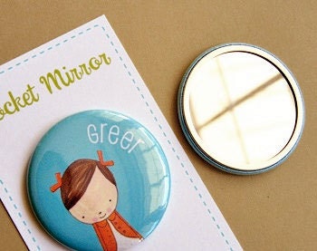 Personalized Magnet or Mirror . Mayi Carles