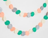 Felt and Glitter Circle Garland