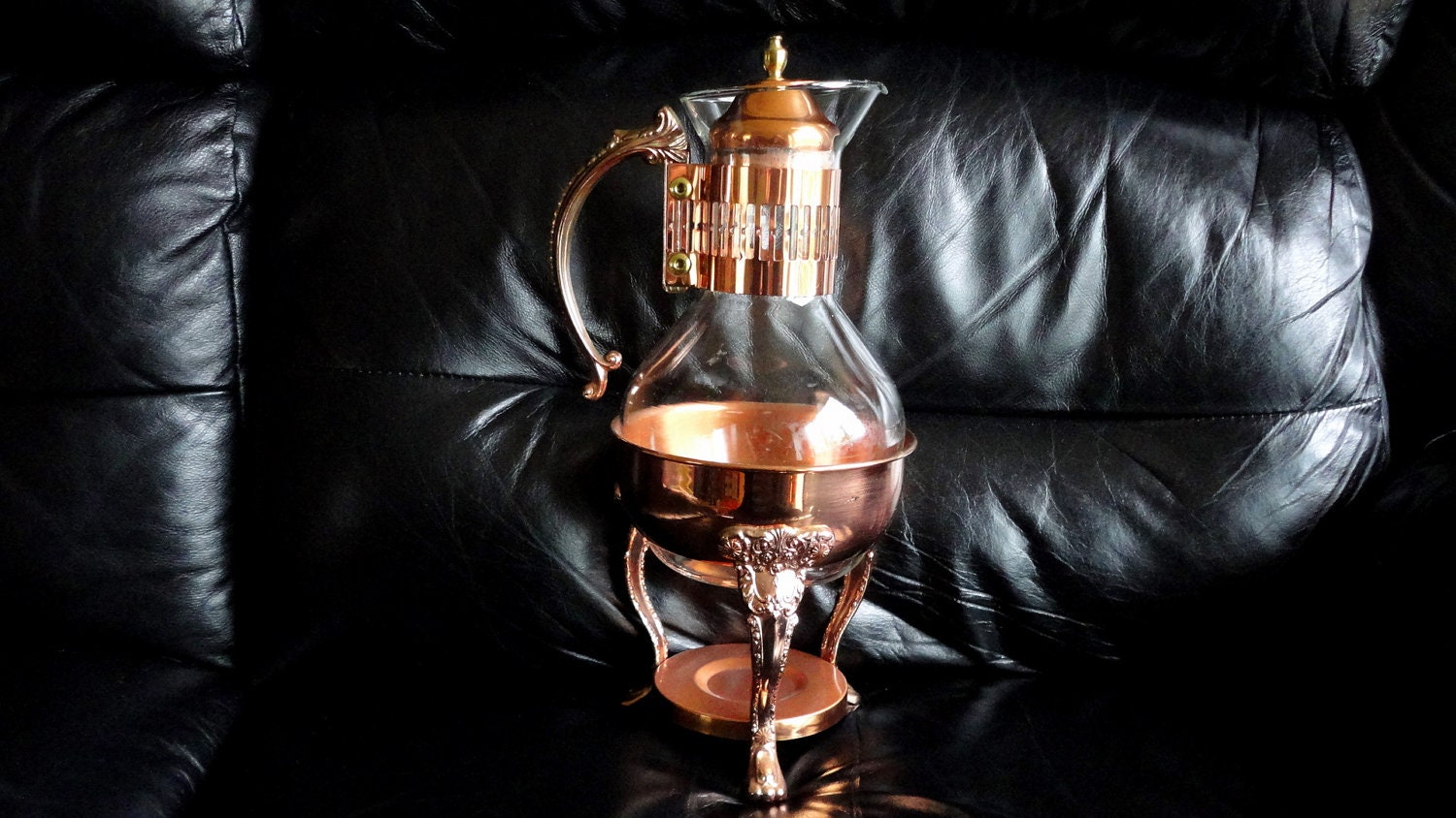 Vintage Coffee Carafe Princess House Copper Glass Coffee Carafe