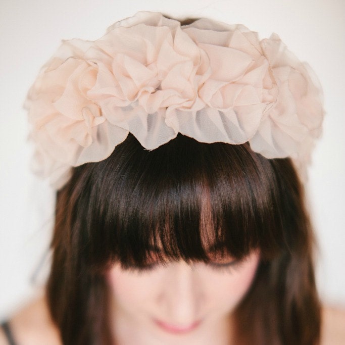 Miss Loretta Peach Flower Headband