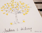 XS Birch Sapling The original hand-drawn guest book fingerprint tree (ink pads available separately)