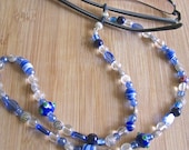 True Blue Handy Beaded Glasses Holder