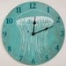 Jellyfish Wall Clock Green