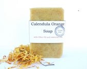 Calendula Orange Soap - Handcrafted All Natural Soap - Vegan - Healing - Eco Friendly