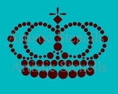 STENCIL Royal Crown No 3 7x10