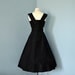 RESERVED FOR SARIA Vintage 1950s Party Dress...Beautiful Reich-Petrillo Midnight Black Taffeta Party Dress
