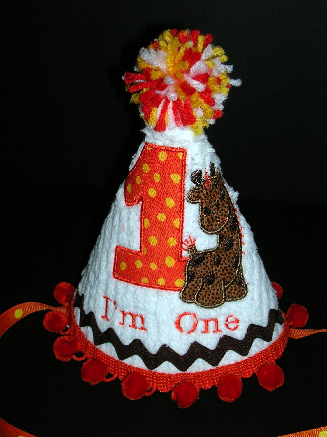 giraffe birthday hat