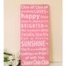 READY to SHIP -Charlotte's Web -Chin Up Chin Up Everybody Loves a Happy Face-Typography Word Art - Sign for a child's Nursery or a Playroom