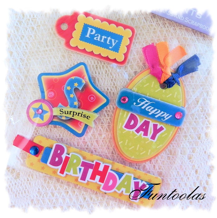 Birthday Party 3D Embellishments