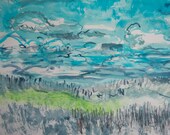 Blue Sky and Clouds, Yukon River Camp, Alaska