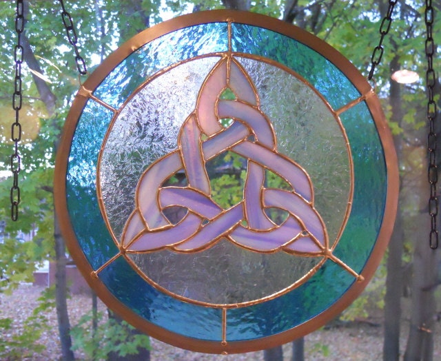 Iridescent Celtic Knot Panel