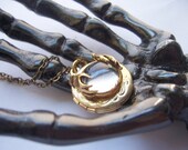 Gypsy Fortune teller crystal ball locket necklace