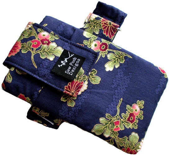 iPhone Ipod Touch Droid  Armband Arm Band Gadget Cell Phone Pouch Case Washable Japanese Oriental Sakura Fabric Waterproof Lining-Cherie