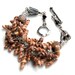 anchors away bracelet. spiral seashell wire wrapped bracelet. choco seashells. sunflowers. antiqued silver cones.