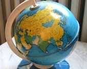 Charming Schoolhouse Tin Globe by J.Chein and Company