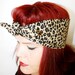 Vintage Inspired Head Scarf, Leopard print, Retro, Boho, Rockabilly, Fall Fashion