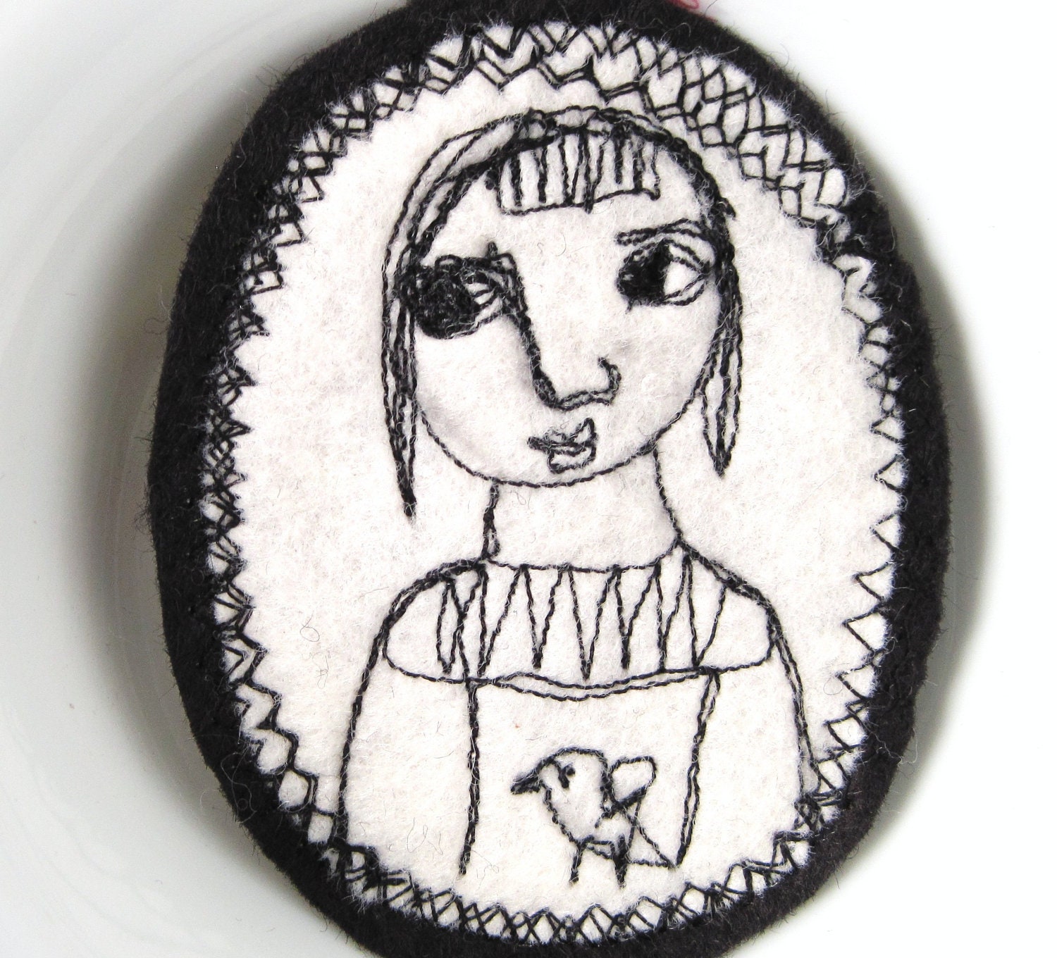 Georgia-Original Stitched Brooch