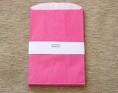 Medium Fuchsia Glassine Lined Bags - 10