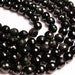 Obsidian rainbow - 10 mm faceted round beads -1 full strand - 40 beads - A quality