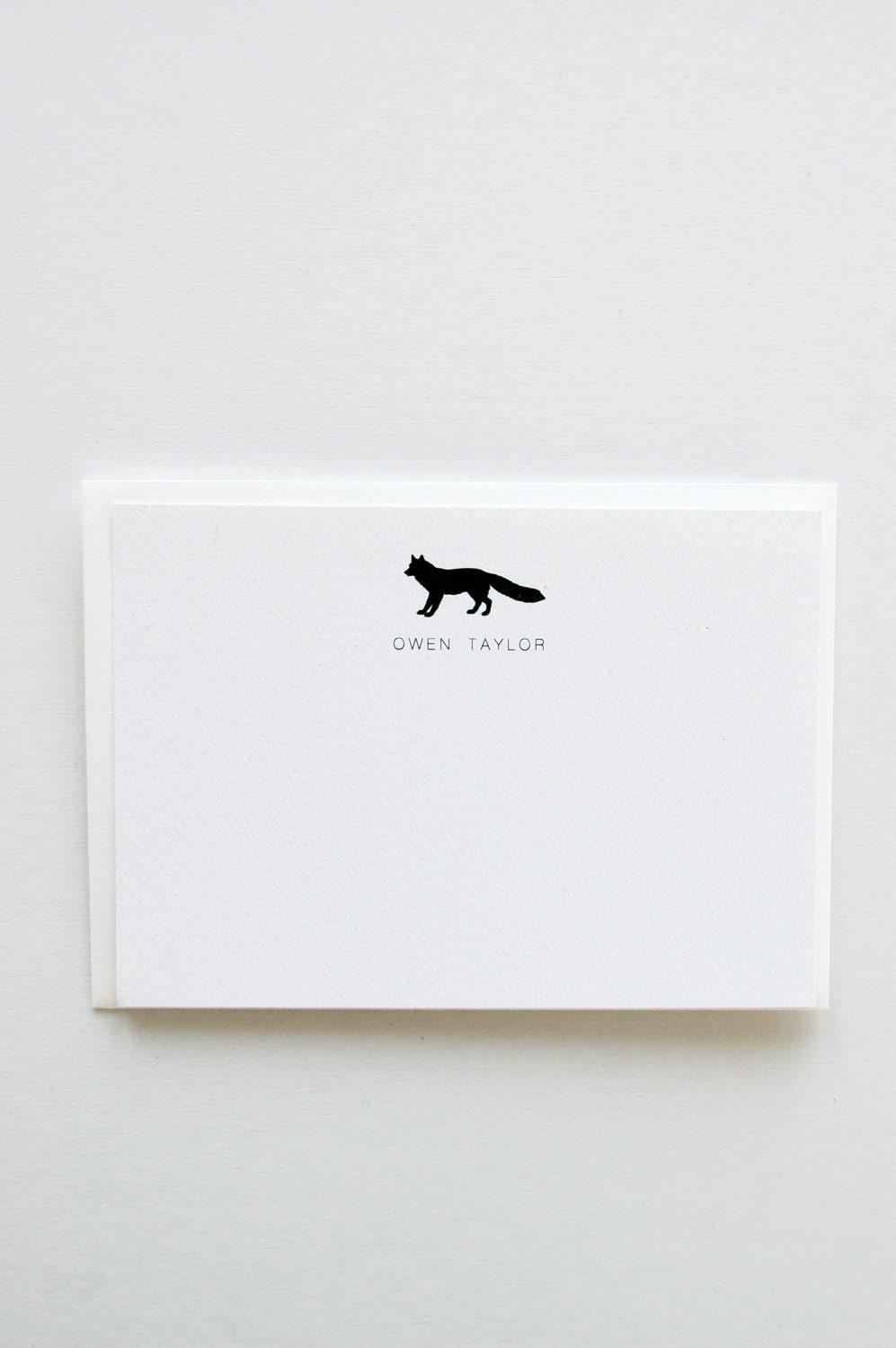 FOX - Personalized Letterpress Stationery for Kids