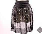 1950's Black and White Heart Patterned Apron