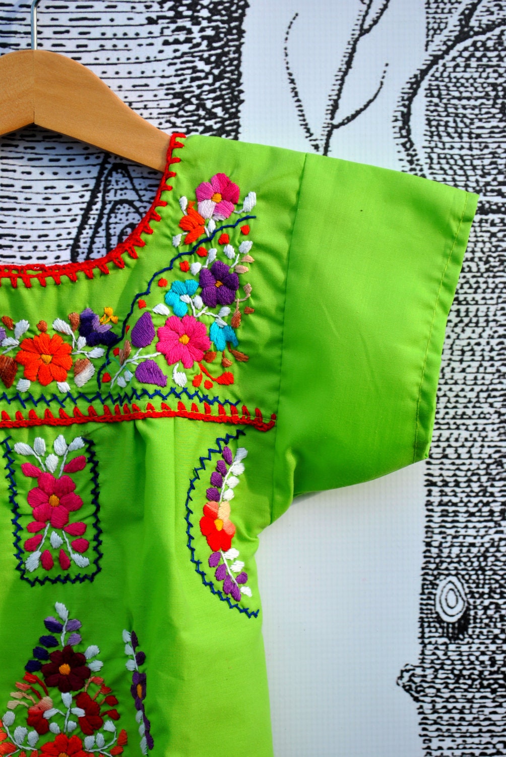 Mexican Infant Embroidered Dress For 12-18 Months
