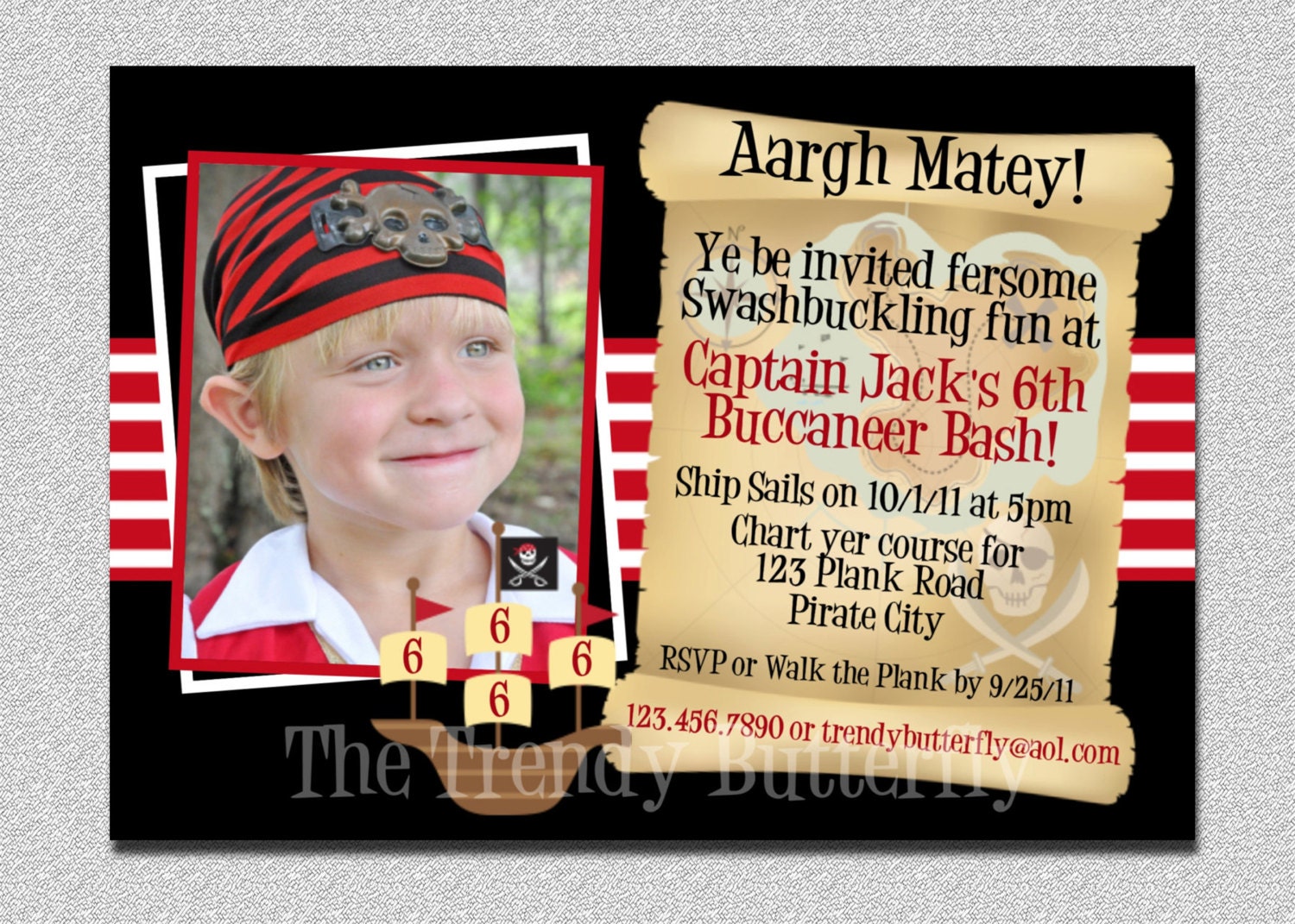 Pirate Birthday Invitation Pirate Invitation Pirate Birthday Party Invitation Printable Il_570xn