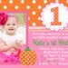 Pumpkin Birthday Invitation Fall Pumpkin 1st Birthday Party Invitation Boys or Girls